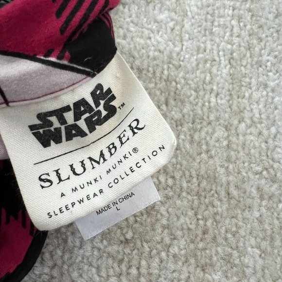3 for $6 Disney Star Wars Adult Christmas Grogu Baby Yoda Pajamas Top L - Picture 2 of 7